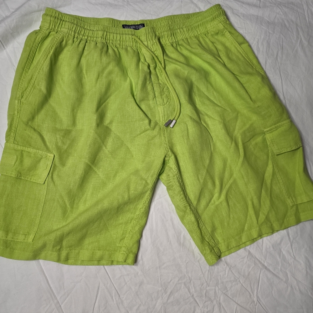 Vilebrequin Men Great Linen Shorts Cargo Style. Sz XXL